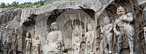 Fengxiangsi Cave in the Longmen Grottoes in Luoyang, Henan, China photo