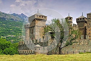 Fenis Castle in Aosta Valley photo