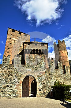 Fenis Castle, an Italian medieval castle photo