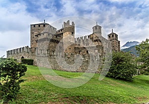 Fenis Castle, near Aosta in Italy - medieval fortress