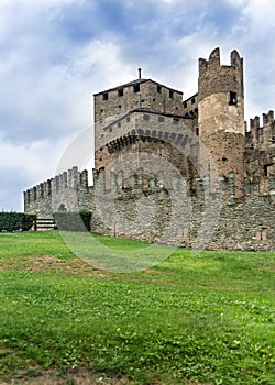 Fenis Castle, near Aosta in Italy - medieval fortress