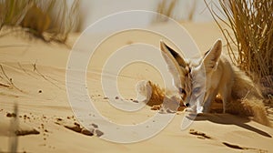 Fennec Fox in the Desert
