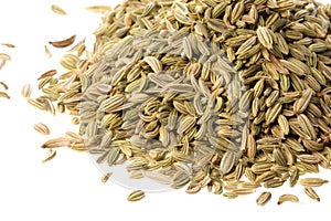 Fennel Seeds Macro Isolated