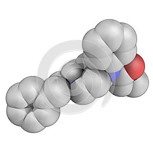 Fentanyl - Pain medication opioid - Spacefill