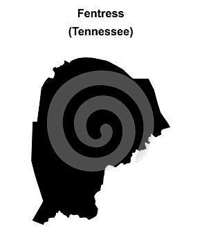 Fentress outline map
