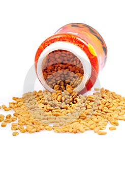 Fenugreek seeds photo