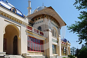 FEODOSIA, CRIMEA - July, 2020: Stamboli cottage in Feodosiya