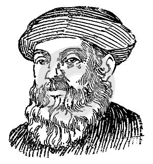 Ferdinand Magellan, vintage illustration