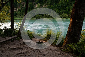 Ferlacher Stausee in Carinthia, Karnten, Austria