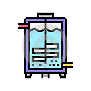 fermentation pharmaceutical production color icon vector illustration