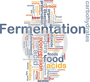 Fermentation process background concept photo