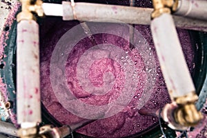 Fermentation of red wine