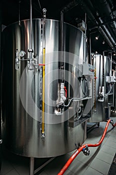 Fermentation tank in small craft private microbrewery