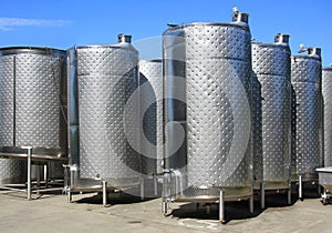 Fermentation tanks photo