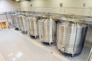 Fermentation tanks stainless steel for wine