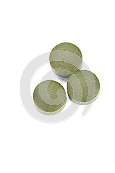 Fermented chlorella tablets