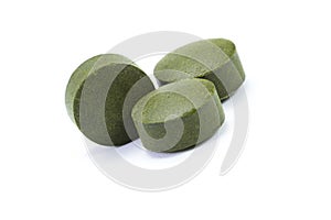 Fermented chlorella tablets