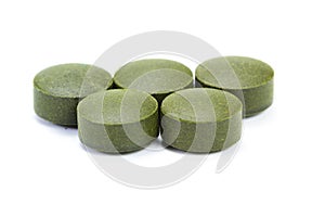 Fermented chlorella tablets