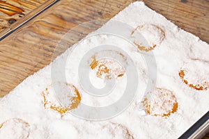Fermented salt-cured egg yolks