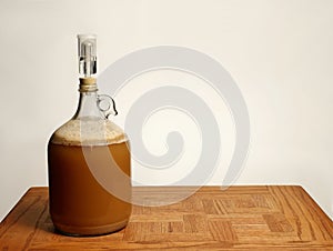 Fermenting Homebrew Beer photo