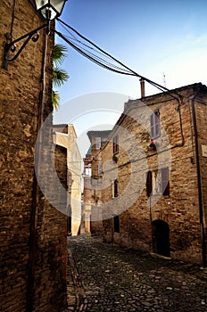 Fermo, medieval town, Italian touristic destination photo