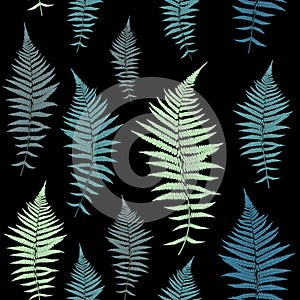 Fern Leaf Vector Fern Leaf Vector Seamless Pattern Background