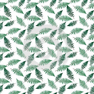 Fern Leaf Vector Fern Leaf Vector Seamless Pattern Background