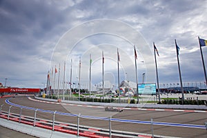 Fernando Alonso of McLaren Honda. Formula One. Sochi Russia