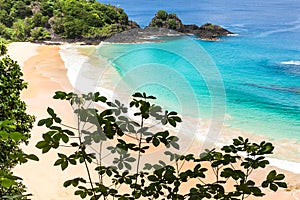 Fernando de Noronha, Brazil. View of Sancho beach on Fernando de