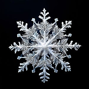 fernlike stellar dendrite snowflake a stellar dendrite snowflak