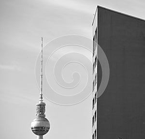 Fernsehturm Television Tower located at Alexanderplatz.