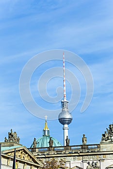 The Fernsehturm (TV Tower) in Berlin