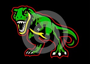 Ferocious T-rex Mascot Vector Illustration