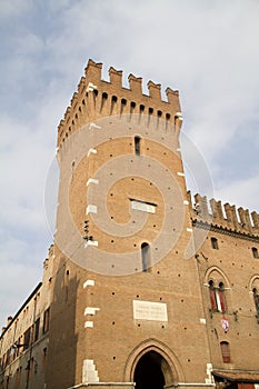 Ferrara castle in Italy