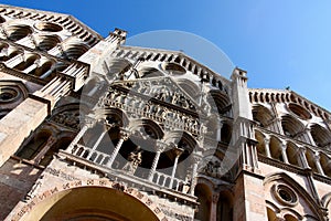 Ferrara cathedral in Italy