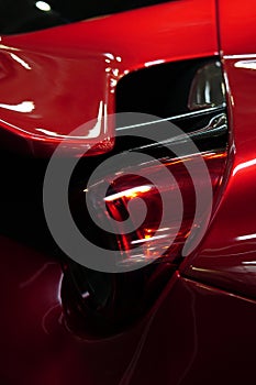 Ferrari 488 red tail light - detail