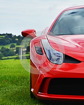 Ferrari 458 Speciale Supercar On The Race Track