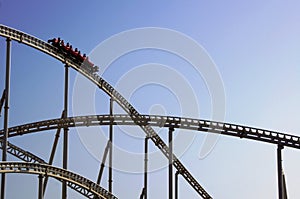 Ferrari World roller coaster