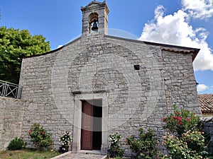 Ferrazzano - Facciata della trecentesca Chiesa di Sant`Onofrio