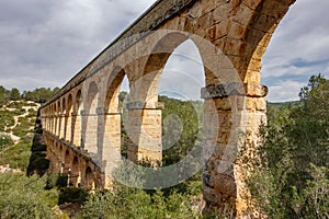 The Ferreres Aqueduct also called as Devil`s Bridge