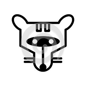 ferret icon or logo isolated sign symbol vector illustration