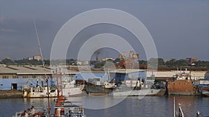 Ferries docking stations, Conakry port, Guinea