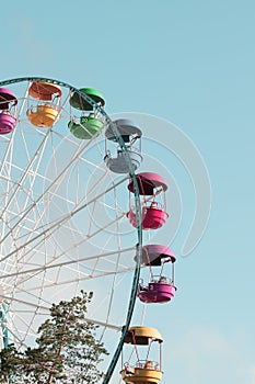 Ferries wheel at the amusement park