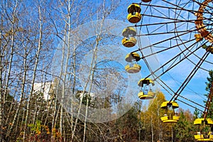 Ferris wheel at the abandoned amusement park of Pripyat, Chernobyl exclusion zone