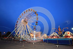 Ferris Wheel at amusement park