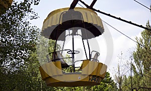 Ferris wheel in the amusement park in the town of Pripyat