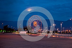 The ferris wheel in Batumi, Georgia