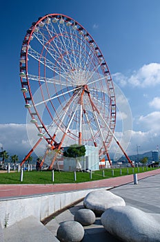 Ferris wheel on Batumi seaside Ð±Georgia,Adzharia