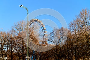 Ferris Wheel in Berlin with booths