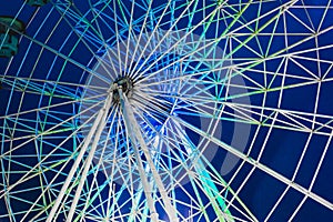 Ferris Wheel Blue Color photo
